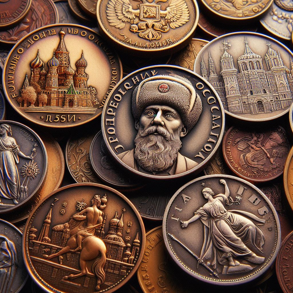 Роль монет в экономике и культуре России изобржаение